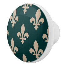 Fleur de Lis-patroon, Koninklijke Franse Crème op 