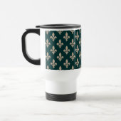 Fleur de Lis-patroon, Koninklijke Franse Crème op  Reisbeker (Links)