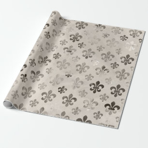 Fleur de Lis patroon verdrietige decoupage Cadeaupapier