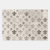 Fleur de Lis patroon verdrietige decoupage Inpakpapier Vel (Voorkant)