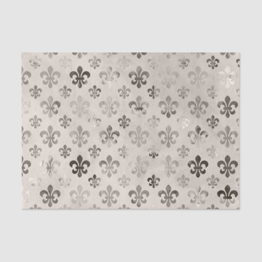 Fleur de Lis patroon verdrietige decoupage Tissuepapier (Voorkant)