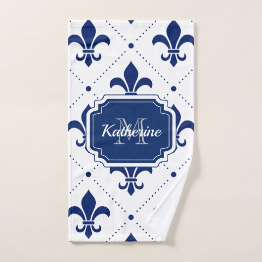 Fleur-de-lis Pattern Bad Handdoek (Handdoek)