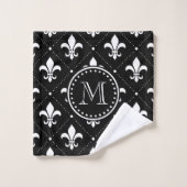 Fleur De Lis Pattern Bad Handdoek (Wasdoekje)