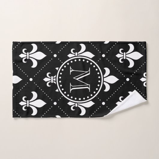 Fleur De Lis Pattern Bad Handdoek (Handdoek)