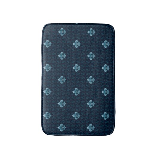 Fleur De Lis Pattern Badmat (Voorkant Verticaal)