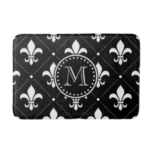 Fleur De Lis Pattern Badmat