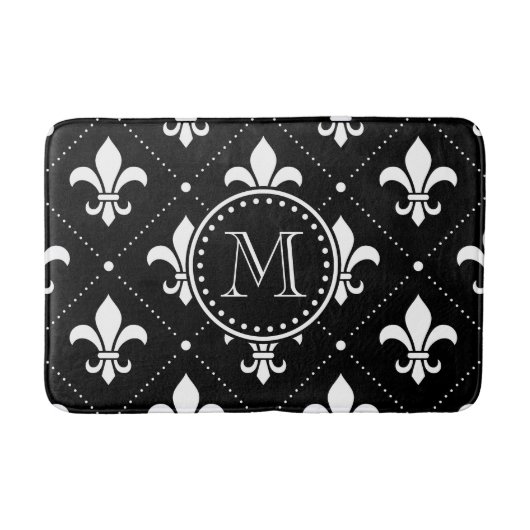 Fleur De Lis Pattern Badmat (Voorkant)