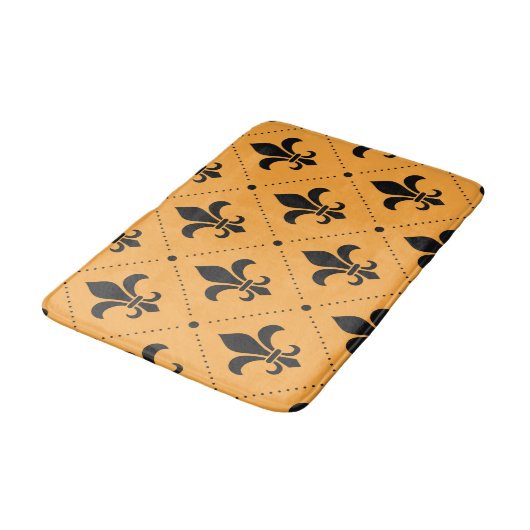 Fleur De Lis Pattern Badmat (Gekanteld)