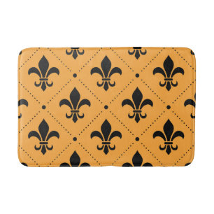 Fleur De Lis Pattern Badmat