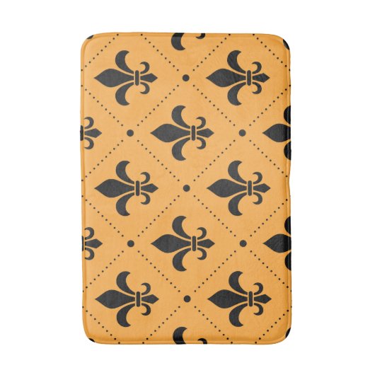 Fleur De Lis Pattern Badmat (Voorkant Verticaal)