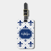 Fleur-de-lis Pattern Bagagelabel (Voorkant verticaal)