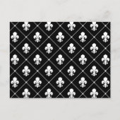 Fleur De Lis Pattern Briefkaart (Voorkant)