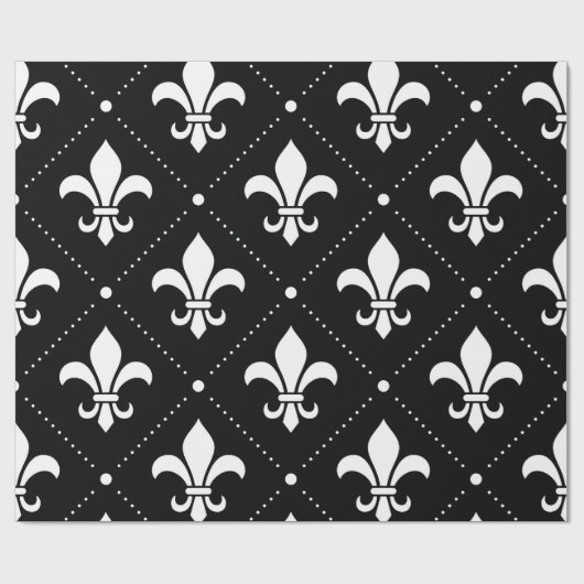 Fleur De Lis Pattern Cadeaupapier (Vlak)