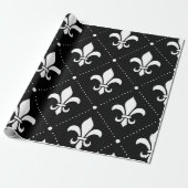 Fleur De Lis Pattern Cadeaupapier (Uitgerold)