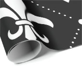 Fleur De Lis Pattern Cadeaupapier (Rol Hoek)