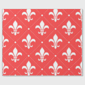 Fleur De Lis Pattern Cadeaupapier (Vlak)