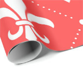 Fleur De Lis Pattern Cadeaupapier (Rol Hoek)
