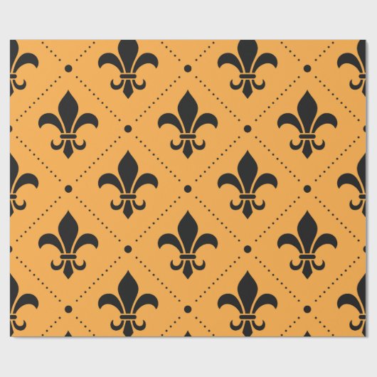 Fleur De Lis Pattern Cadeaupapier (Vlak)