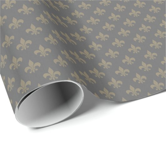 Fleur de lis Pattern Cadeaupapier (Rol Hoek)