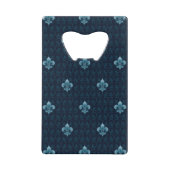 Fleur De Lis Pattern Creditkaart Flessenopener (Achterkant)
