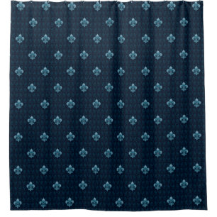 Fleur De Lis Pattern Douchegordijn