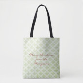 Fleur de Lis Pattern Editable Canvas tas (Voorkant)
