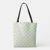 Fleur de Lis Pattern Editable Canvas tas (Achterkant)