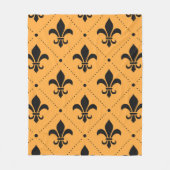 Fleur De Lis Pattern Fleece Deken (Voorkant)