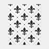 Fleur De Lis Pattern Fleece Deken (Voorkant)