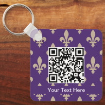 Fleur de Lis Pattern, Frans, Royal, Crème, Paarse