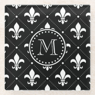 Fleur De Lis Pattern Glazen Onderzetter