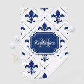 Fleur-de-lis Pattern Golfhanddoek (Insitu)