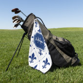Fleur-de-lis Pattern Golfhanddoek (Groen)