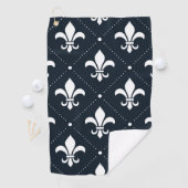 Fleur-de-Lis Pattern Golfhanddoek (Insitu)