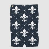 Fleur-de-Lis Pattern Golfhanddoek (Voorkant)