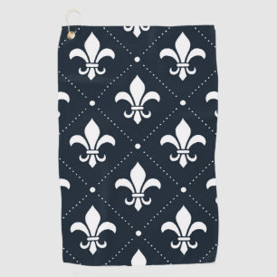 Fleur-de-Lis Pattern Golfhanddoek