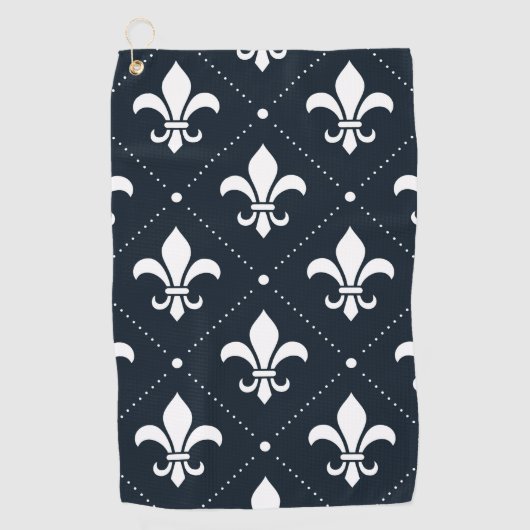 Fleur-de-Lis Pattern Golfhanddoek (Voorkant)