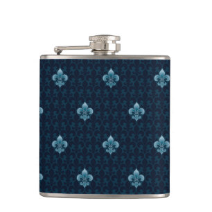 Fleur De Lis Pattern Heupfles