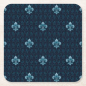 Fleur De Lis Pattern Kartonnen Onderzetters (Voorkant)