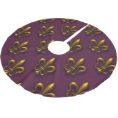 Fleur De Lis Pattern Kerstboom Rok (Gekanteld)