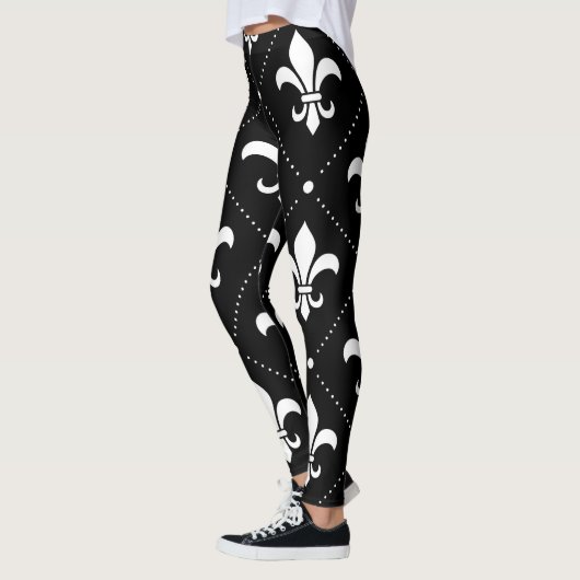 Fleur De Lis Pattern Leggings (Links)
