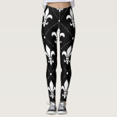 Fleur De Lis Pattern Leggings (Voorkant)