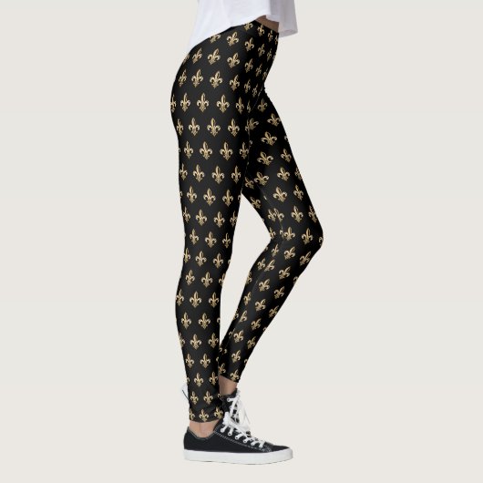 Fleur de Lis Pattern-Leggings Leggings (Rechts)