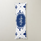 Fleur-de-lis Pattern Lichaamskussen (Achterkant (Verticaal))