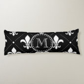 Fleur De Lis Pattern Lichaamskussen (Achterkant)