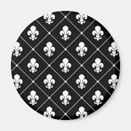 Fleur De Lis Pattern Magneet (Voorkant)