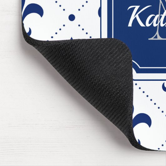 Fleur-de-lis Pattern Muismat (Hoek)