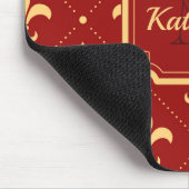 Fleur-de-lis Pattern Muismat (Hoek)