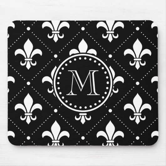 Fleur De Lis Pattern Muismat (Voorkant)