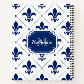 Fleur-de-lis Pattern Notitieboek (Achterkant)